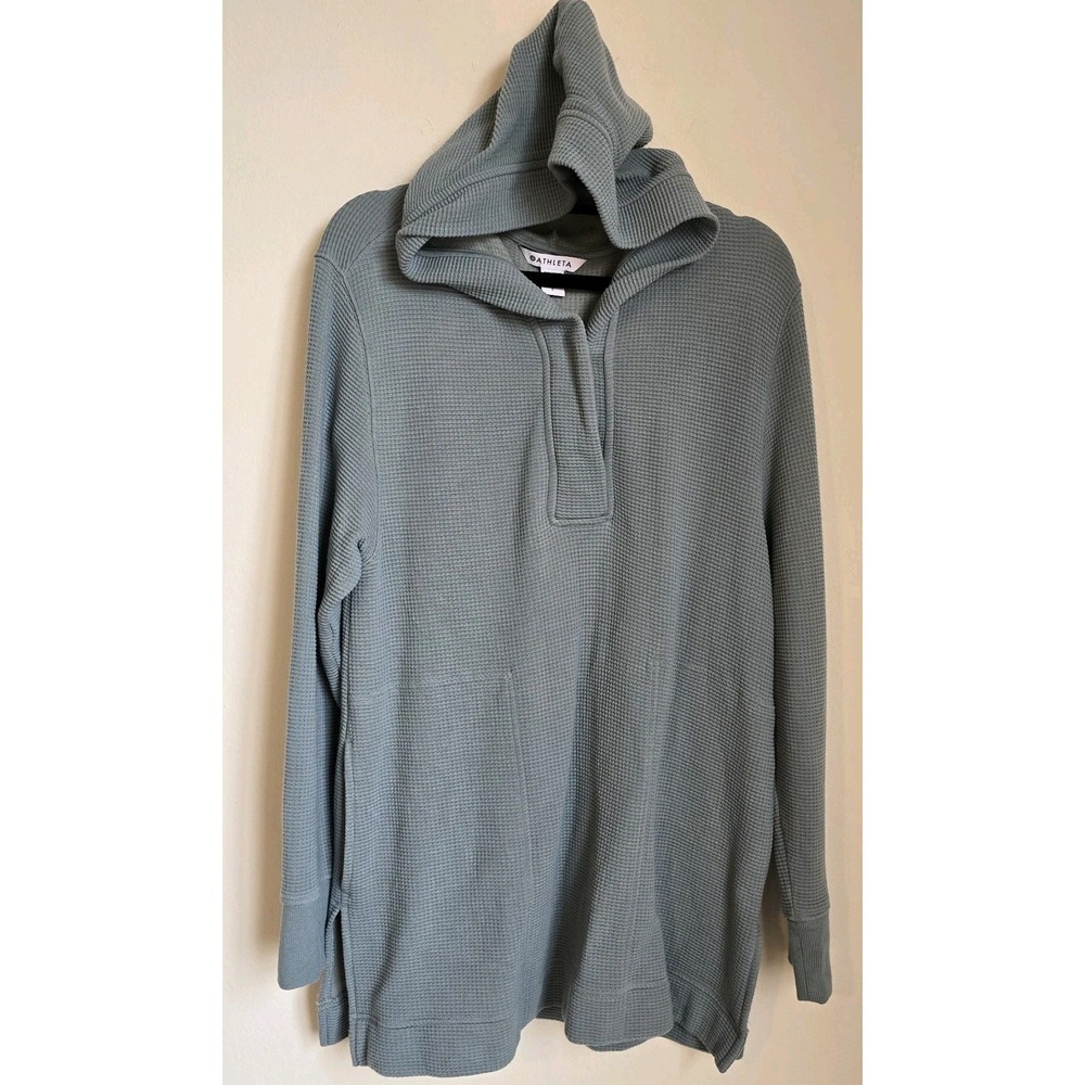 Athleta Green Snap Closure Hoodie w/ Pockets Small Petite - Picture 12 of 12